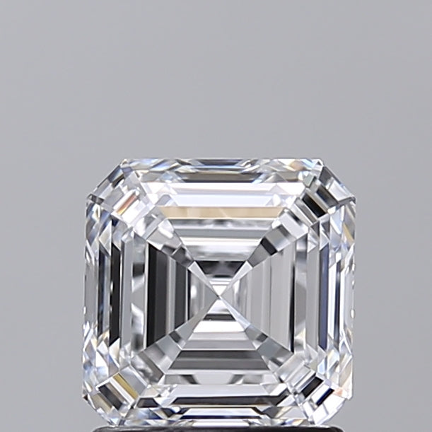 1.51 Carat Asscher Shaped, Very Good Cut, D Color, VVS2 Clarity, IGI Certified Lab Grown Diamond