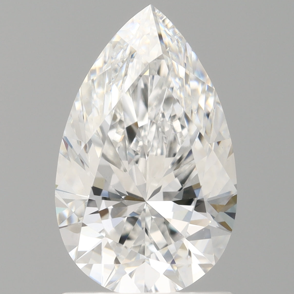 1.55 Carat Pear Shaped, Excellent Cut, E Color, VVS2 Clarity, IGI Certified Lab Grown Diamond