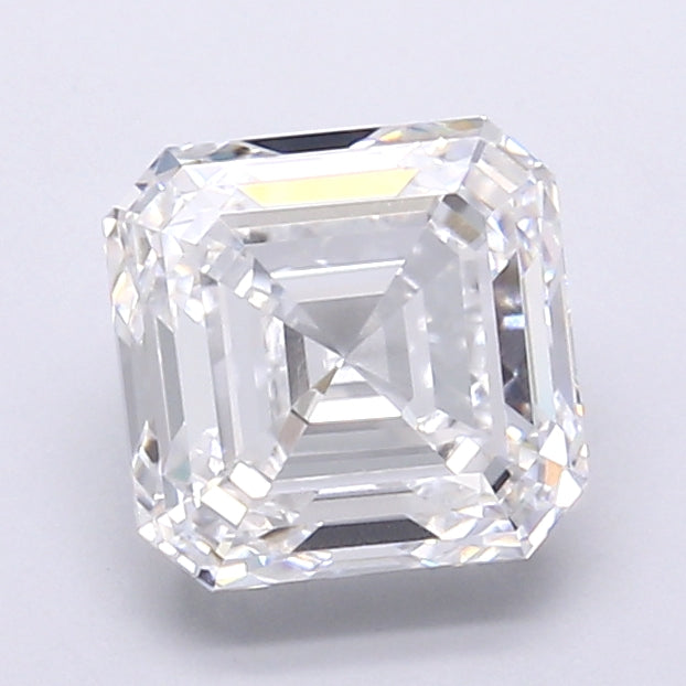3.05 Carat Asscher Shaped, Very Good Cut, D Color, VVS1 Clarity, IGI Certified Lab Grown Diamond