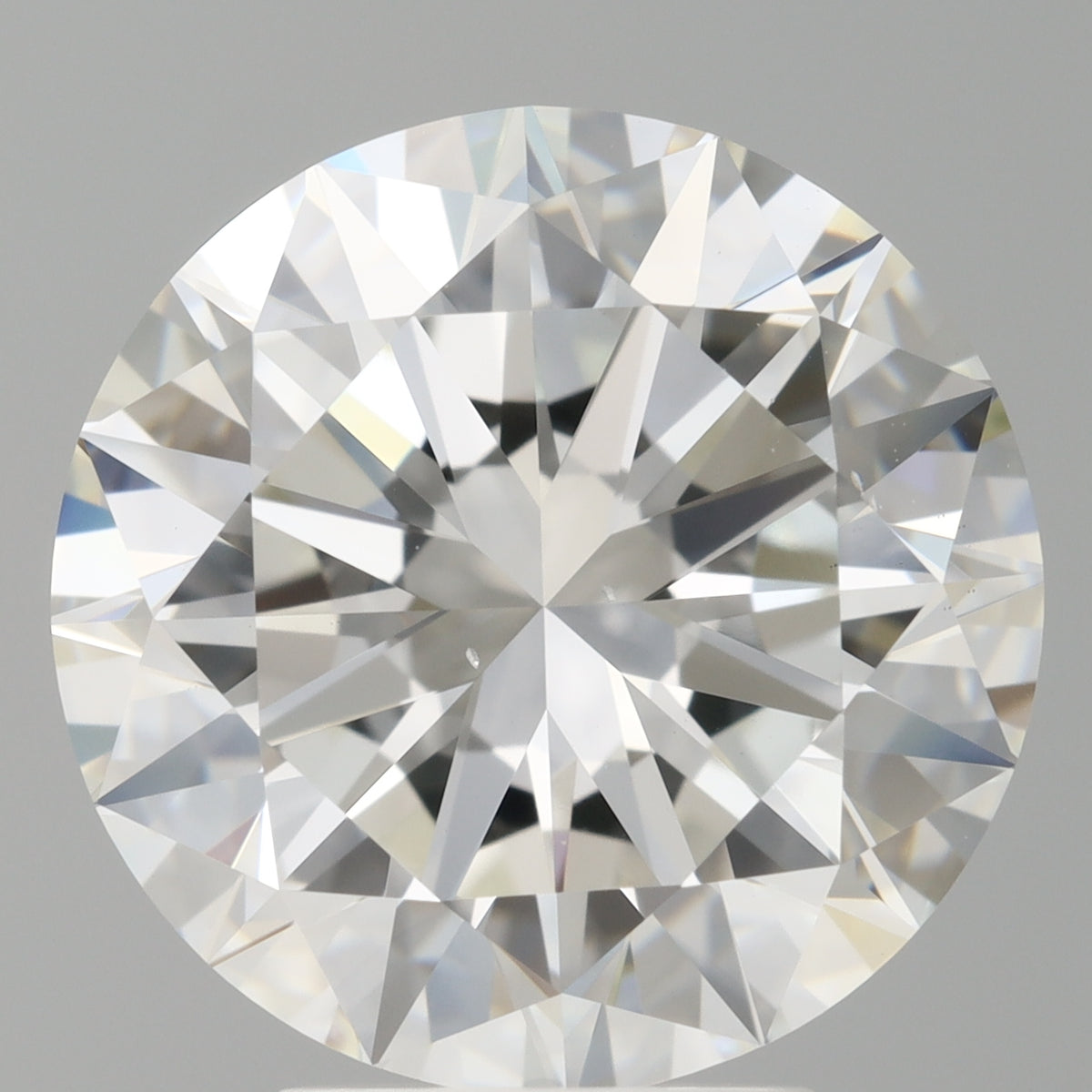 5.00 Carat Round Shaped, Excellent Cut, F Color, VS2 Clarity, IGI Certified Lab Grown Diamond