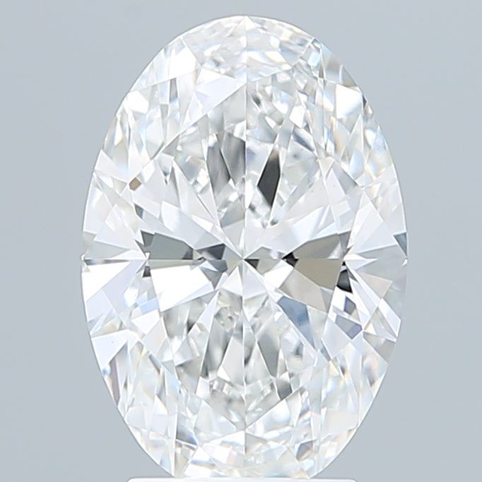 3.09 Carat Oval Shaped, Ideal Cut, D Color, VVS2 Clarity, IGI Certified Lab Grown Diamond