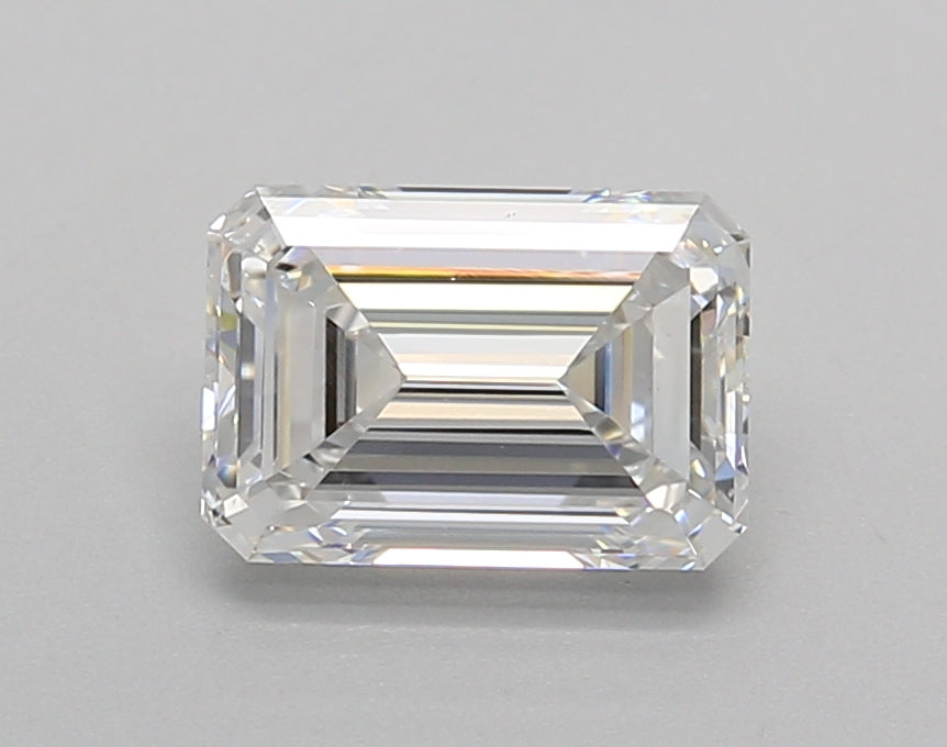 1.51 Carat Emerald Shaped, Very Good Cut, E Color, VS2 Clarity, IGI Certified Lab Grown Diamond