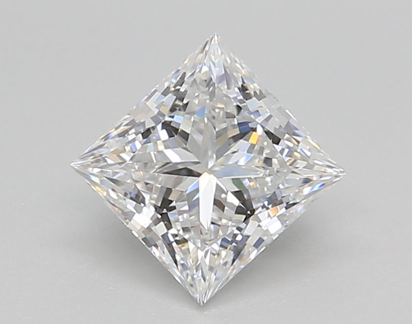 1.20 Carat Princess Shaped, Ideal Cut, D Color, VVS1 Clarity, IGI Certified Lab Grown Diamond