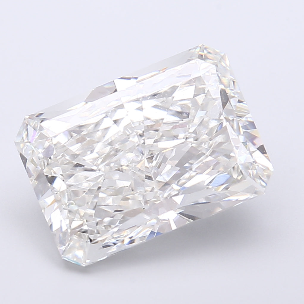 8.02 Carat Radiant Shaped, Very Good Cut, F Color, VS1 Clarity, IGI Certified Lab Grown Diamond