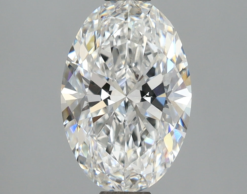 2.09 Carat Oval Shaped, Ideal Cut, D Color, VVS2 Clarity, IGI Certified Lab Grown Diamond
