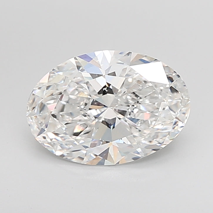 4.03 Carat Oval Shaped, Ideal Cut, D Color, VVS2 Clarity, IGI Certified Lab Grown Diamond