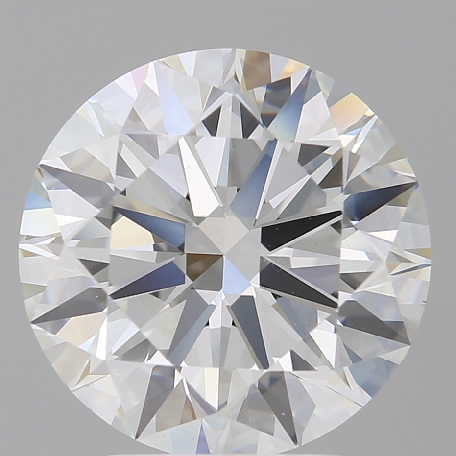 4.04 Carat Round Shaped, Ideal Cut, F Color, VVS2 Clarity, IGI Certified Lab Grown Diamond