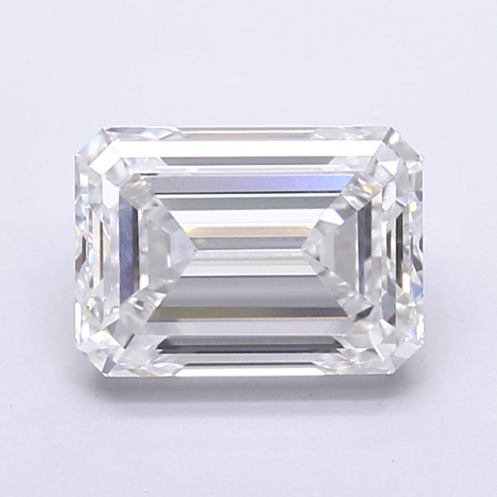 3.02 Carat Emerald Shaped, Very Good Cut, D Color, VVS2 Clarity, IGI Certified Lab Grown Diamond