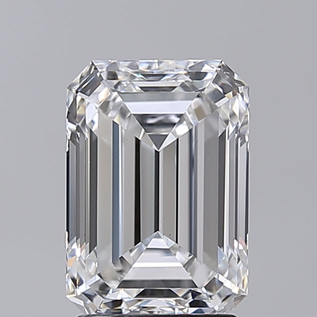 2.52 Carat Emerald Shaped, Very Good Cut, E Color, VS1 Clarity, IGI Certified Lab Grown Diamond