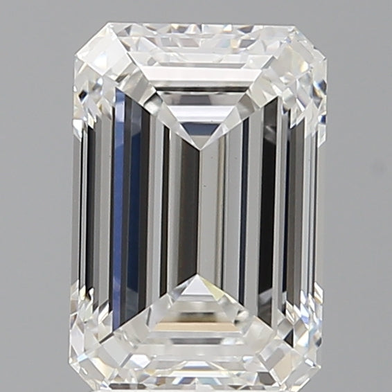 2.58 Carat Emerald Shaped, Ideal Cut, E Color, VVS2 Clarity, IGI Certified Lab Grown Diamond