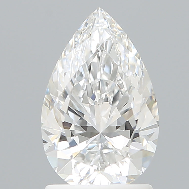 1.61 Carat Pear Shaped, Ideal Cut, E Color, VVS2 Clarity, IGI Certified Lab Grown Diamond