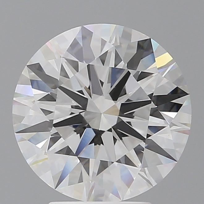 4.09 Carat Round Shaped, Ideal Cut, F Color, VVS2 Clarity, IGI Certified Lab Grown Diamond
