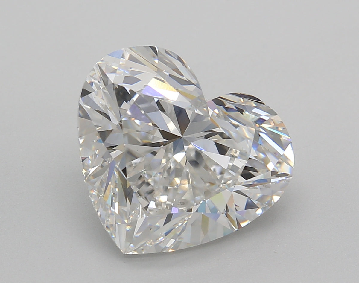 6.03 Carat Heart Shaped, E Color, VVS2 Clarity, IGI Certified Lab Grown Diamond