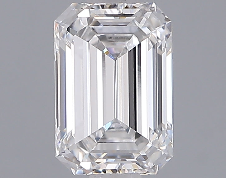 1.54 Carat Emerald Shaped, Ideal Cut, D Color, VVS2 Clarity, IGI Certified Lab Grown Diamond