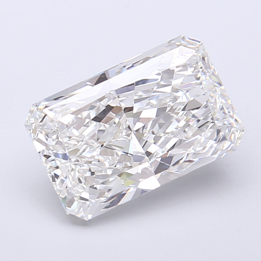 3.72 Carat Radiant Shaped, Very Good Cut, E Color, VS1 Clarity, IGI Certified Lab Grown Diamond