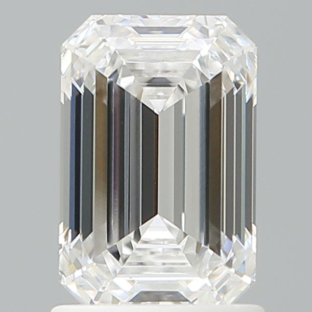 1.60 Carat Emerald Shaped, Ideal Cut, D Color, VVS2 Clarity, IGI Certified Lab Grown Diamond