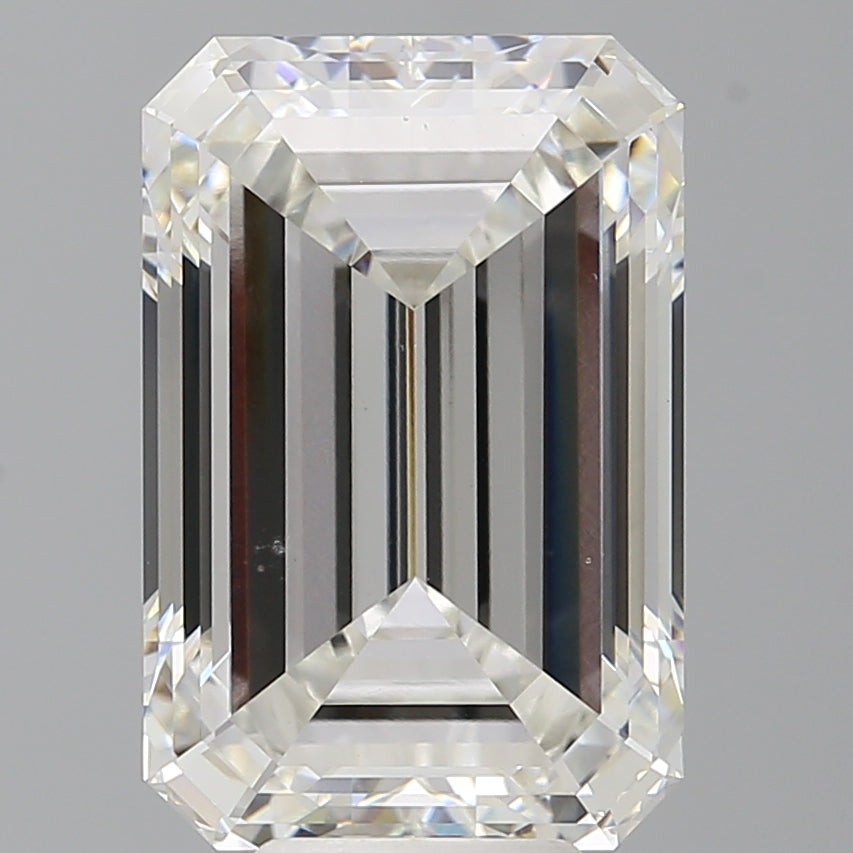 8.55 Carat Emerald Shaped, Ideal Cut, F Color, VS1 Clarity, IGI Certified Lab Grown Diamond