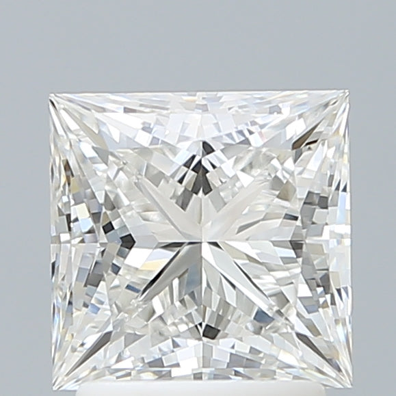 2.22 Carat Princess Shaped, Ideal Cut, F Color, VVS2 Clarity, IGI Certified Lab Grown Diamond