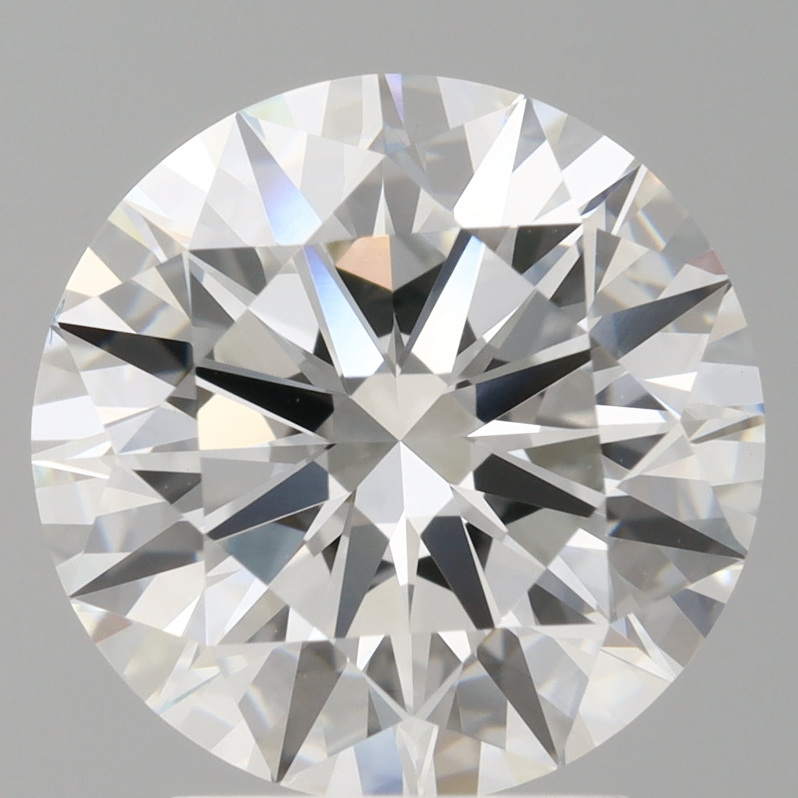 3.05 Carat Round Shaped, Ideal Cut, E Color, VVS2 Clarity, IGI Certified Lab Grown Diamond