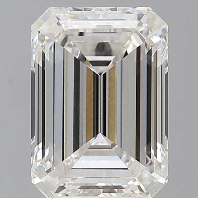 4.08 Carat Emerald Shaped, Ideal Cut, F Color, VS1 Clarity, IGI Certified Lab Grown Diamond