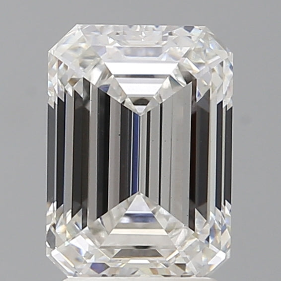2.56 Carat Emerald Shaped, Ideal Cut, E Color, VS1 Clarity, IGI Certified Lab Grown Diamond