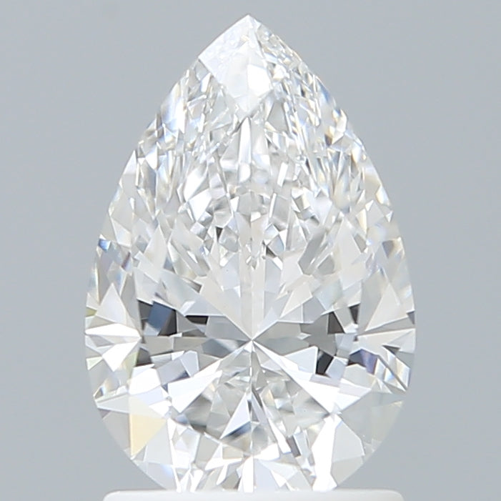 1.50 Carat Pear Shaped, Excellent Cut, D Color, VVS2 Clarity, IGI Certified Lab Grown Diamond