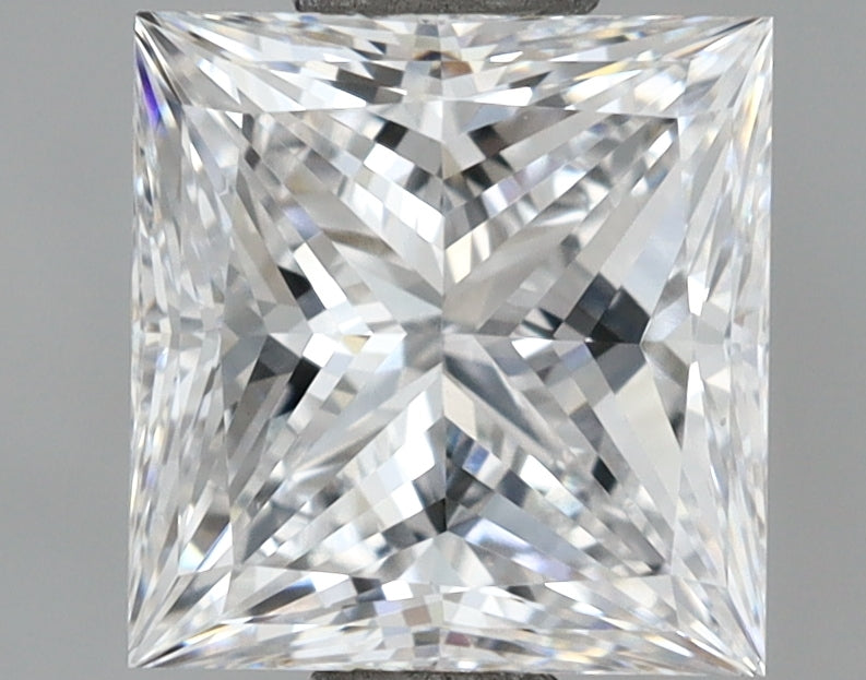 1.50 Carat Princess Shaped, Ideal Cut, D Color, VS1 Clarity, IGI Certified Lab Grown Diamond