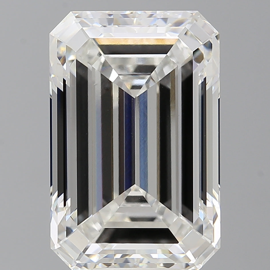 11.57 Carat Emerald Shaped, Ideal Cut, F Color, VVS2 Clarity, IGI Certified Lab Grown Diamond