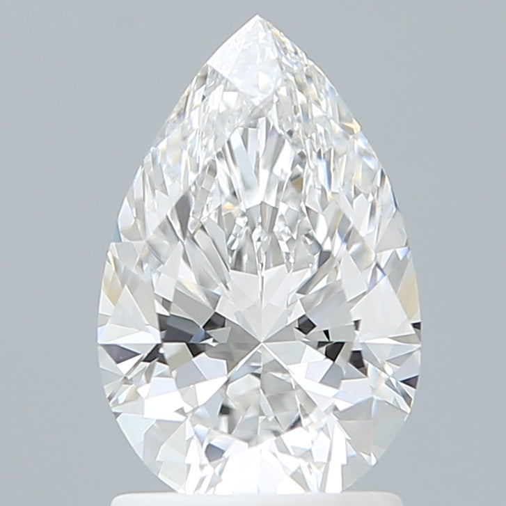 1.59 Carat Pear Shaped, Ideal Cut, D Color, VVS2 Clarity, IGI Certified Lab Grown Diamond