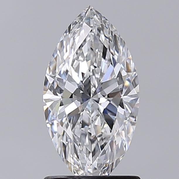 1.28 Carat Marquise Shaped, Excellent Cut, D Color, VVS2 Clarity, IGI Certified Lab Grown Diamond