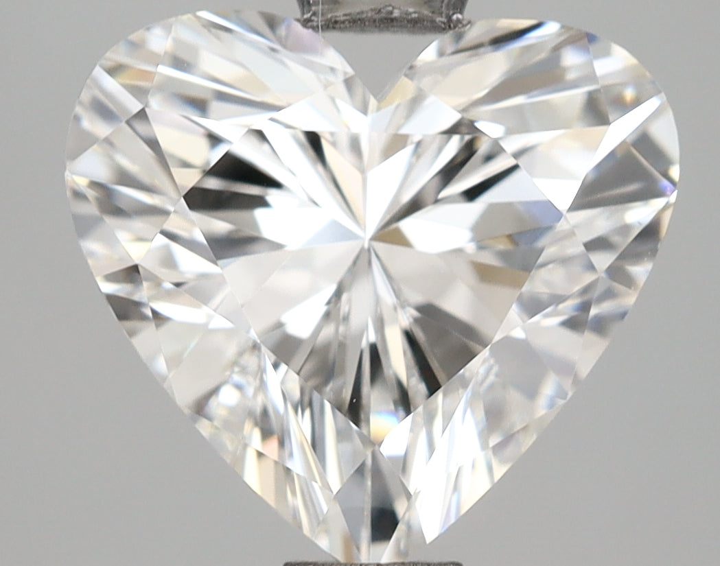 2.17 Carat Heart Shaped, Ideal Cut, E Color, VVS2 Clarity, IGI Certified Lab Grown Diamond