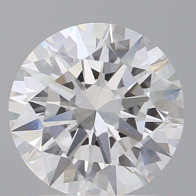 2.00 Carat Round Shaped, Excellent Cut, E Color, VVS2 Clarity, IGI Certified Lab Grown Diamond
