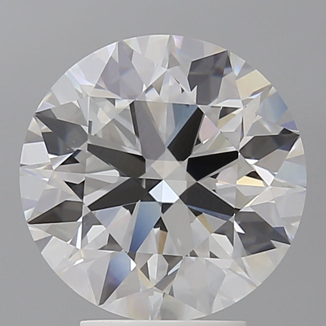 4.10 Carat Round Shaped, Ideal Cut, E Color, VVS2 Clarity, IGI Certified Lab Grown Diamond