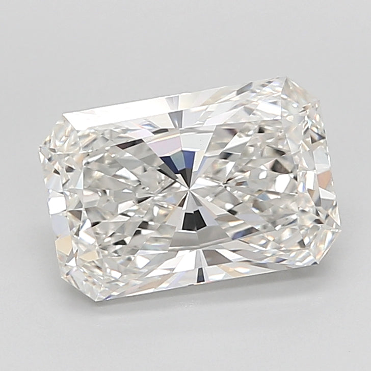 3.53 Carat Radiant Shaped, Ideal Cut, G Color, VVS2 Clarity, IGI Certified Lab Grown Diamond