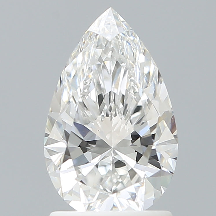 1.54 Carat Pear Shaped, Excellent Cut, D Color, VS1 Clarity, IGI Certified Lab Grown Diamond