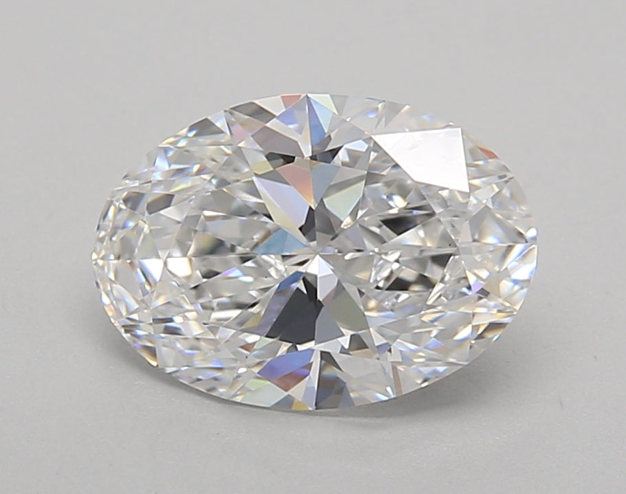 2.02 Carat Oval Shaped, Excellent Cut, D Color, VS1 Clarity, IGI Certified Lab Grown Diamond