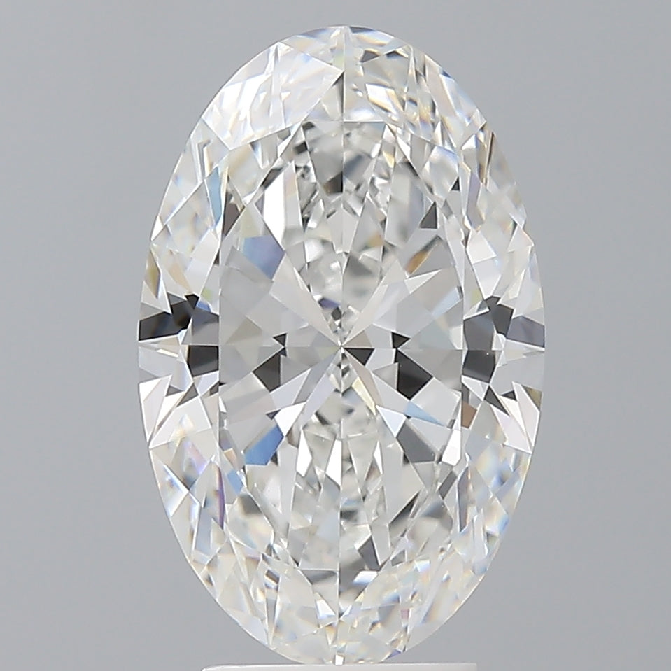 4.10 Carat Oval Shaped, Ideal Cut, E Color, VVS2 Clarity, IGI Certified Lab Grown Diamond