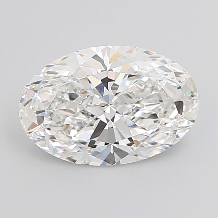 5.06 Carat Oval Shaped, Ideal Cut, E Color, VVS2 Clarity, IGI Certified Lab Grown Diamond