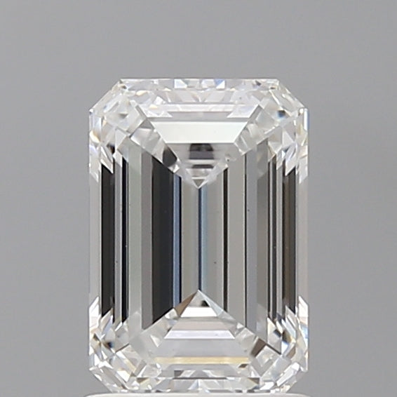 1.59 Carat Emerald Shaped, Ideal Cut, D Color, VVS2 Clarity, IGI Certified Lab Grown Diamond