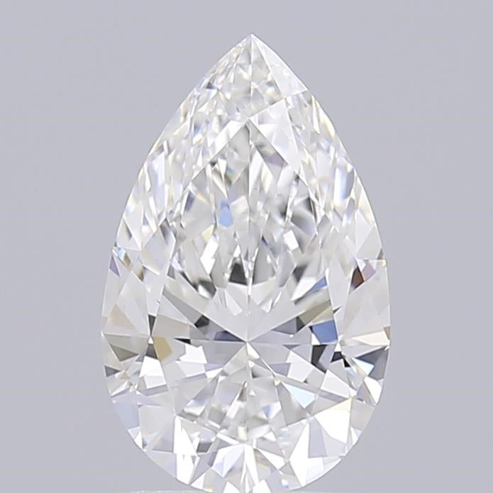 1.59 Carat Pear Shaped, Excellent Cut, E Color, VVS2 Clarity, IGI Certified Lab Grown Diamond