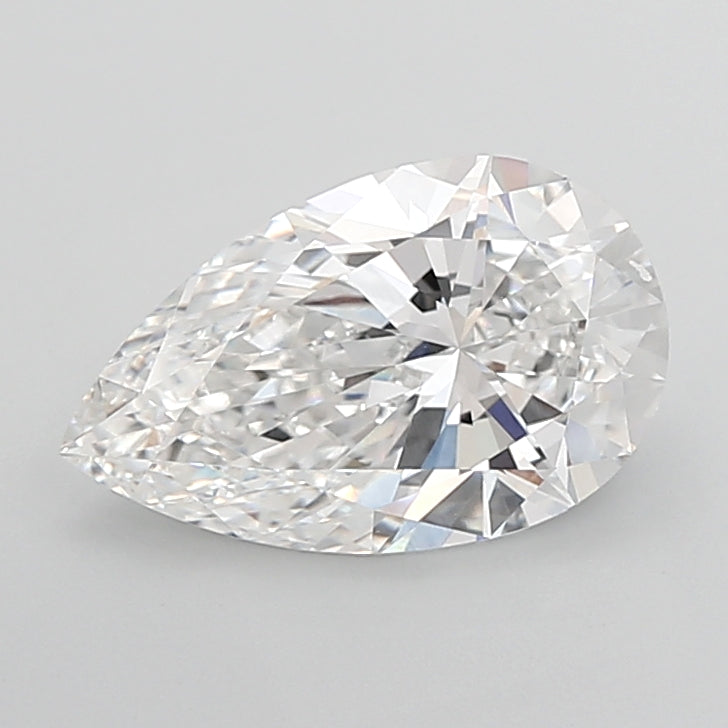 4.07 Carat Pear Shaped, Ideal Cut, E Color, VVS2 Clarity, IGI Certified Lab Grown Diamond