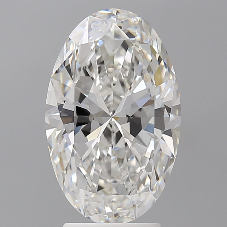 3.52 Carat Oval Shaped, Ideal Cut, F Color, VVS2 Clarity, IGI Certified Lab Grown Diamond
