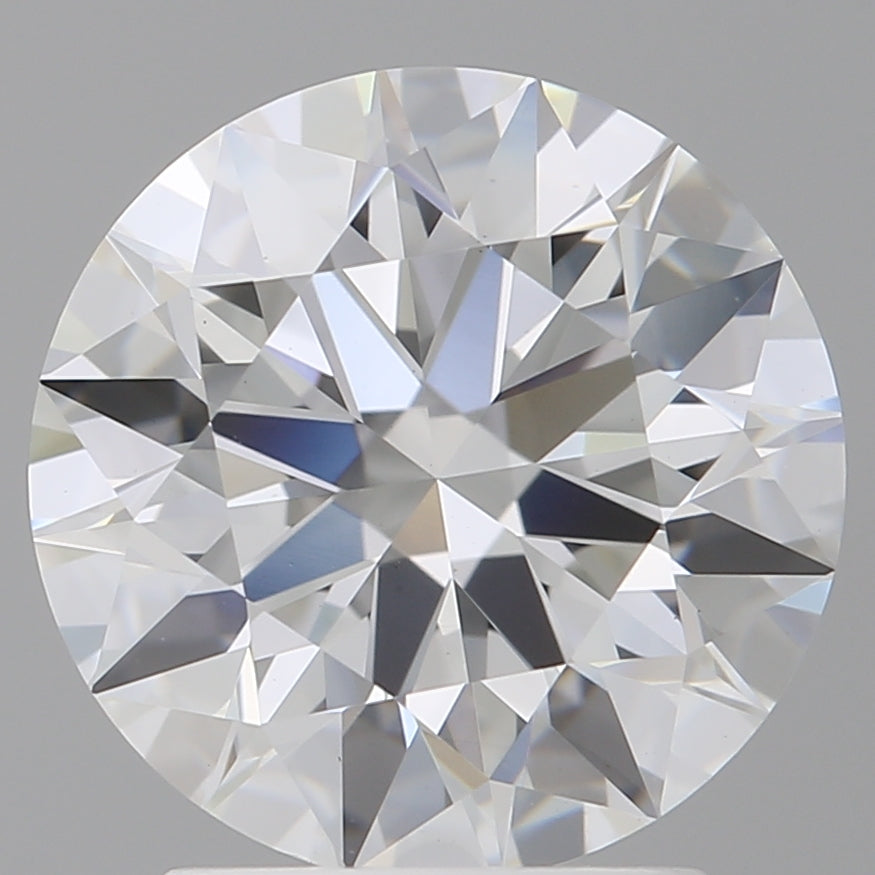 2.60 Carat Round Shaped, Ideal Cut, E Color, VVS2 Clarity, IGI Certified Lab Grown Diamond