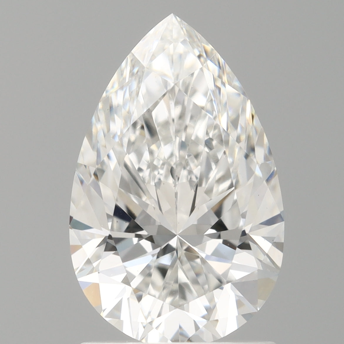 1.59 Carat Pear Shaped, Ideal Cut, E Color, VVS2 Clarity, IGI Certified Lab Grown Diamond