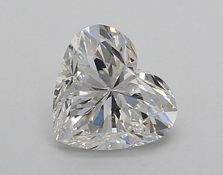 1.02 Carat Heart Shaped, Very Good Cut, F Color, VVS2 Clarity, IGI Certified Lab Grown Diamond