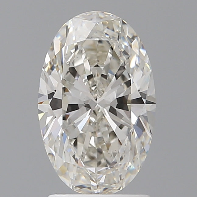 2.10 Carat Oval Shaped, Ideal Cut, G Color, VS1 Clarity, IGI Certified Lab Grown Diamond