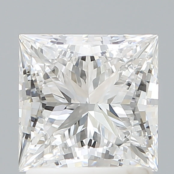 1.57 Carat Princess Shaped, Ideal Cut, D Color, VVS1 Clarity, IGI Certified Lab Grown Diamond