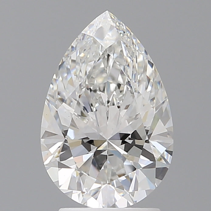 2.57 Carat Pear Shaped, Ideal Cut, E Color, VS1 Clarity, IGI Certified Lab Grown Diamond