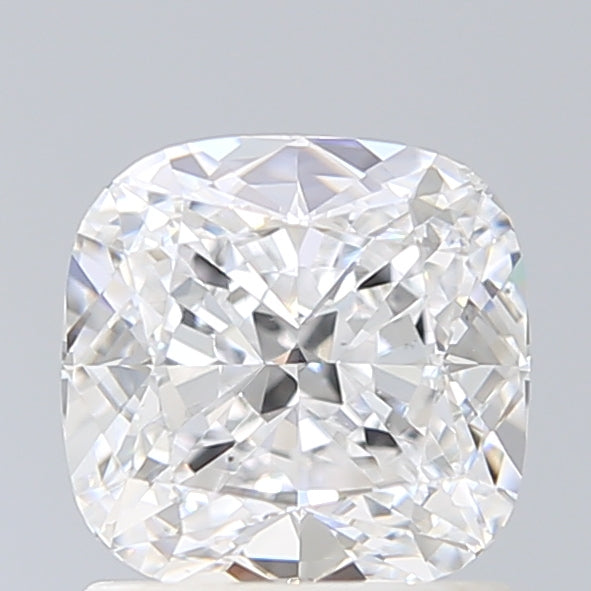 1.51 Carat Cushion Shaped, Ideal Cut, D Color, VS2 Clarity, IGI Certified Lab Grown Diamond