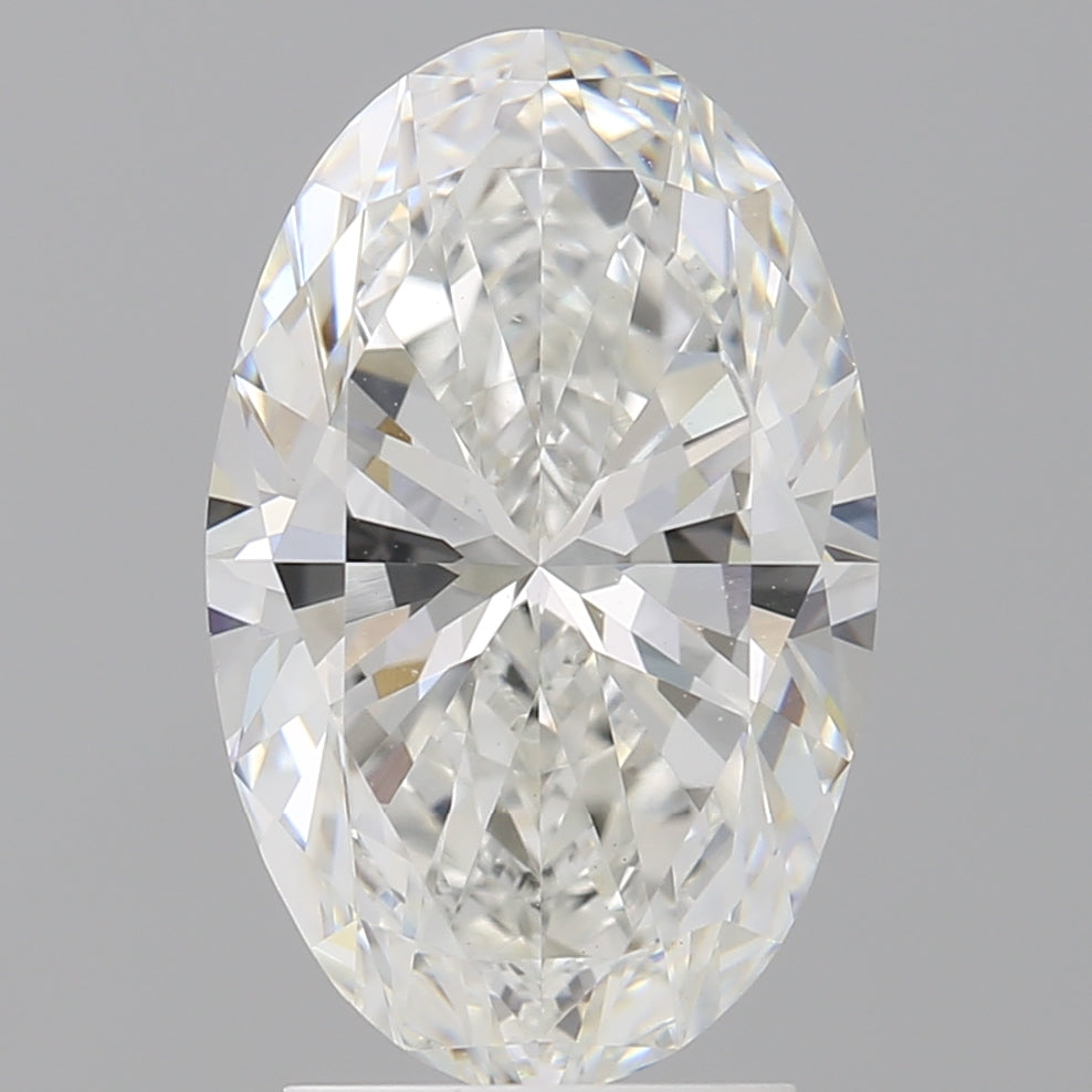 3.08 Carat Oval Shaped, Ideal Cut, F Color, VVS2 Clarity, IGI Certified Lab Grown Diamond
